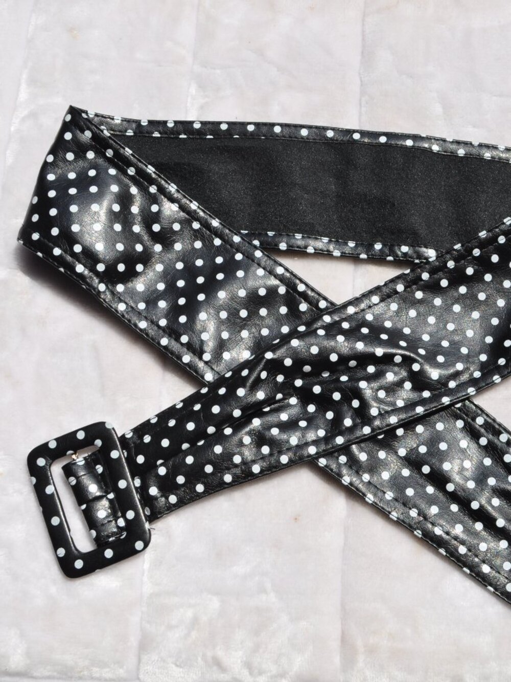 Retro Vintage Belts Polka Dots 50's Pin Up Women's.rockabilly style. Black/white
